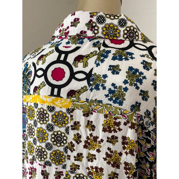 For The Republic Tunic Top Blouse Women Size 1X Art Classic Colorful BOHO - Picture 3 of 7